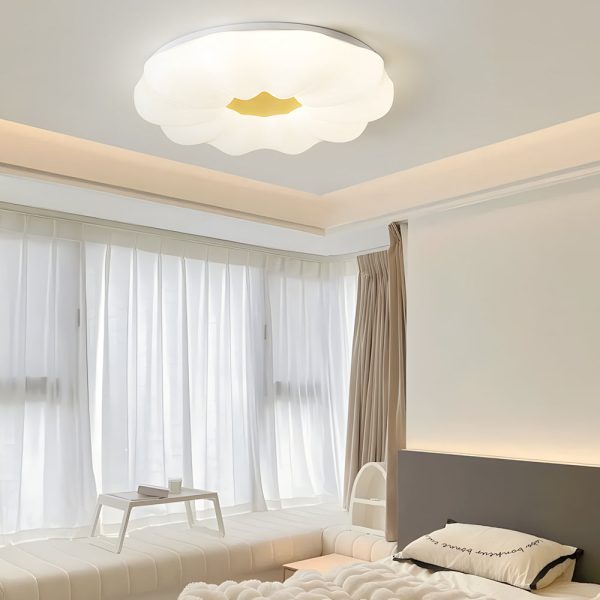 Creative Clouds Flowers Iron Acrylic 3 Step Dimming Modern Ceiling Lamp - Image 4