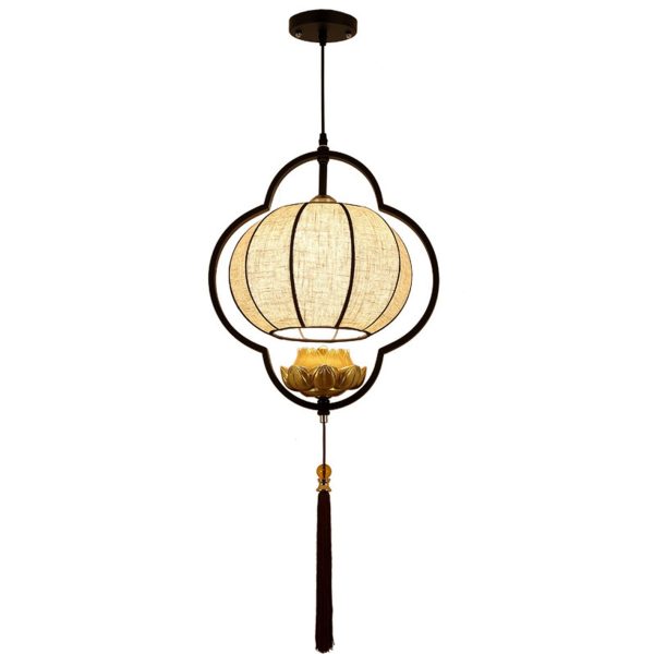 Chinese Retro Light Luxury Wrought Iron 1-Light Pendant Light - Image 18