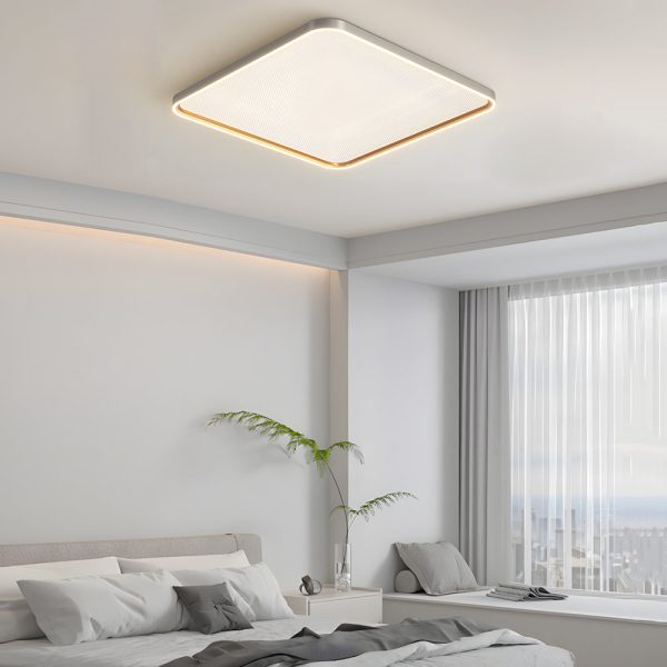 Brushed Gray Aluminum LED Ceiling Light - Image 3