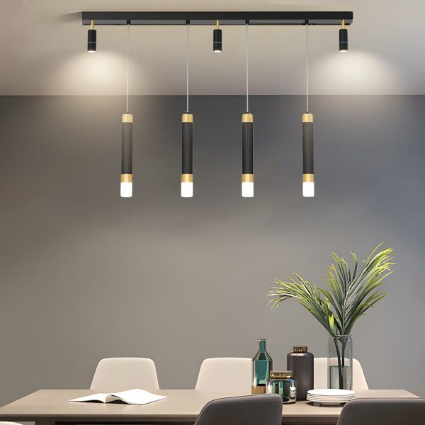 Minimalist Linear Strip 3 Step Dimming Modern Dining Chandelier Spotlight - Image 2