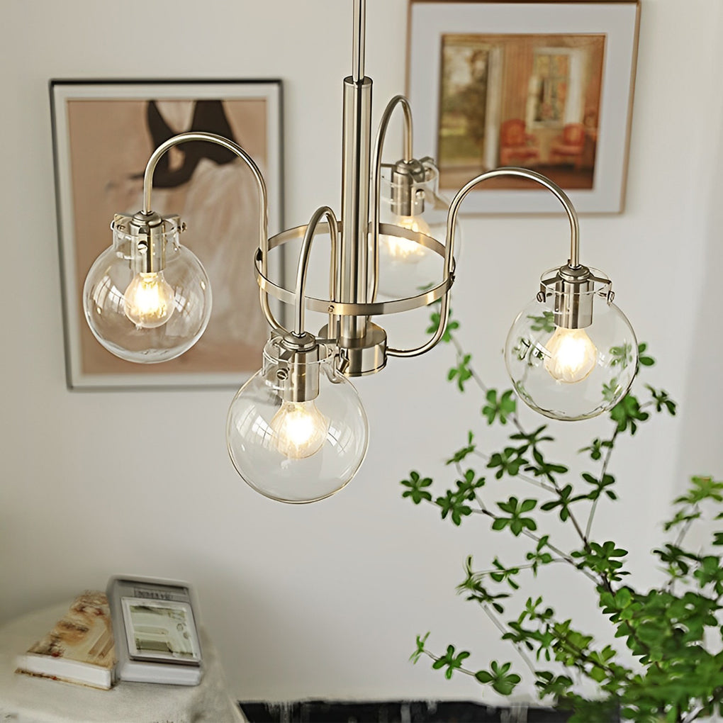 5-e8165c07-6c40-4bf5-8c4b-740df76cc4af.jpg 4/5 Lights Glass Ball Curved Iron Lamp Arm Nordic Chandelier Pendant Lights - Image 1