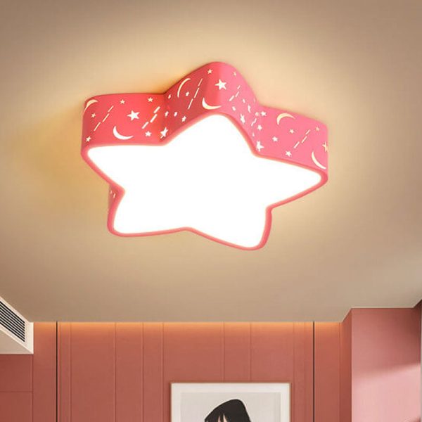 Cartoon Creative Star Shape LED Flush Mount Ceiling Light - Image 15