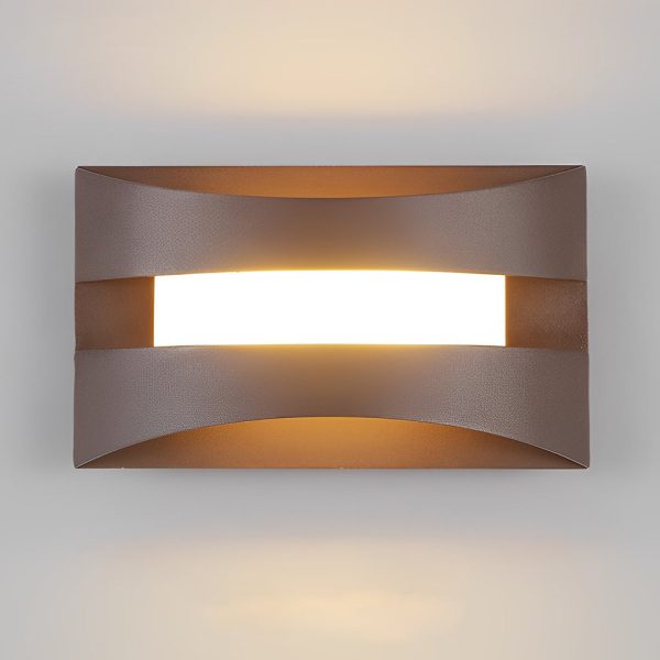 Rectangular Creative LED Minimalist Nordic Bedside Wall Sconce Lighting - Image 7