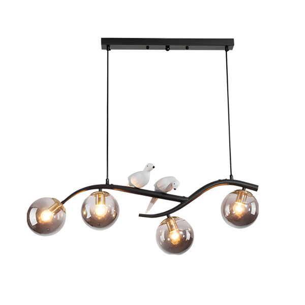 Long Branches Birds Balls 3 Step Dimming Nordic Dining Room Chandeliers - Image 11