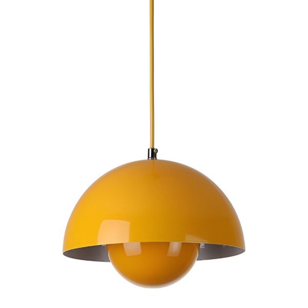 1-Light Metal Mushroom Nordic Flowerpot Pendant Light - Image 13