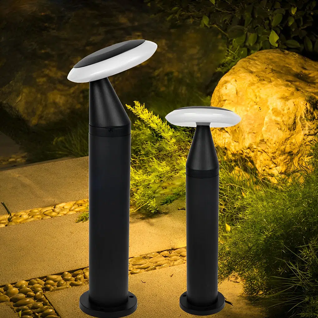 5-f6d4bf88-1af0-4a66-8de5-2325d86a941a.jpg Waterproof Round Mushroom LED Black Modern Pathway Lights Lawn Lamp - Image 1