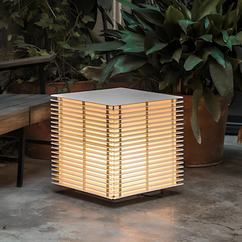 5-f804d5a9-a1eb-4d3f-b1de-3b120c2f60a0.jpg Square Grids Waterproof IP65 LED Black Modern Outdoor Lights Lawn Lamp - Image 1