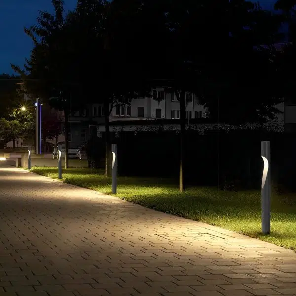 Round Creative Waterproof LED 10W Gray Modern Outdoor Light Pathway Lamp - Image 3