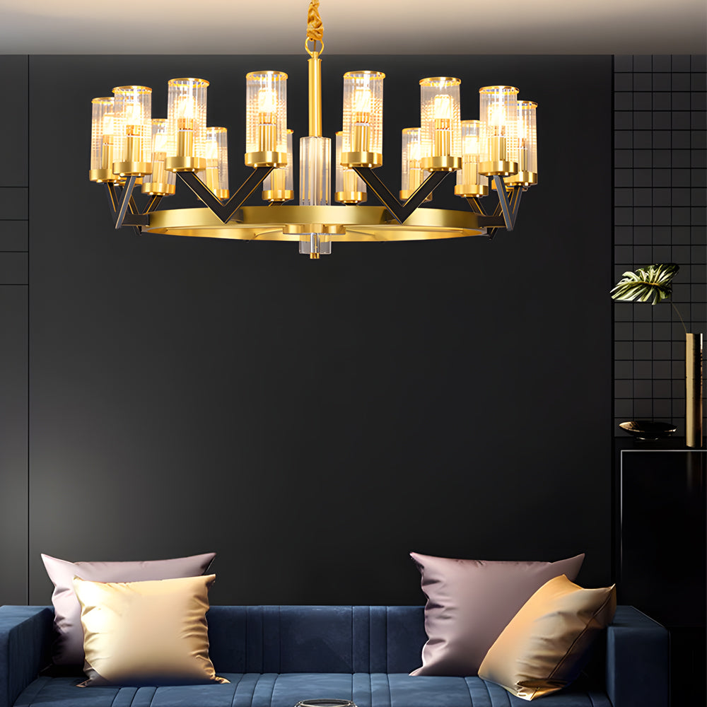 5-fa2fd61e-946a-4c28-a474-8747c0ad2dea.jpg Round Personality Molecular Glass Copper Nordic Modern Chandelier Lamp - Image 1