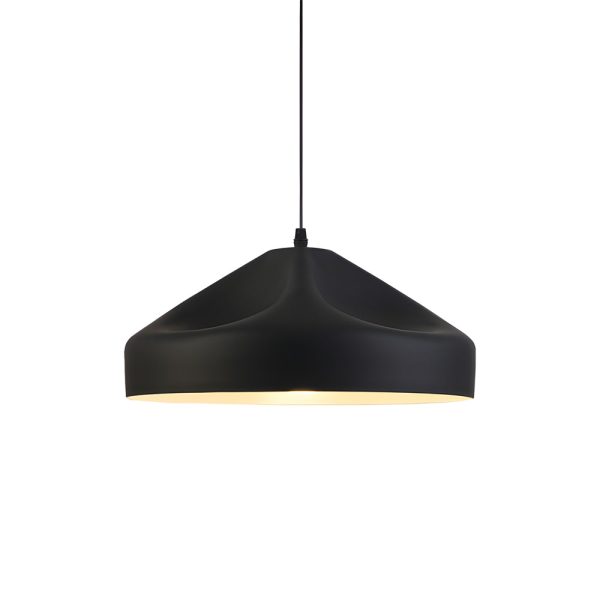 Pleat Box LED Pendant Light 1-Light Black/White Aluminum Hanging Lamp - Image 18