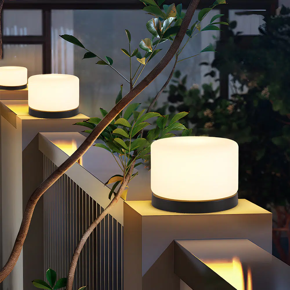 5-fea93f33-5914-47f8-bae3-a0d831bce6b7.jpg Modern 360?? Illumination Cylindrical LED Dimmable Post Lamp for Pillar Tops - Image 1