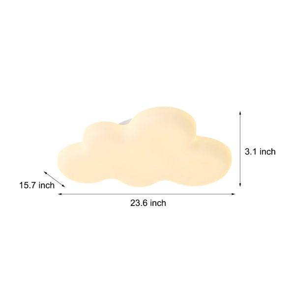 Cute Cartoon Clouds 3 Step Dimming Milky White Modern LED Ceiling Lights - Image 5