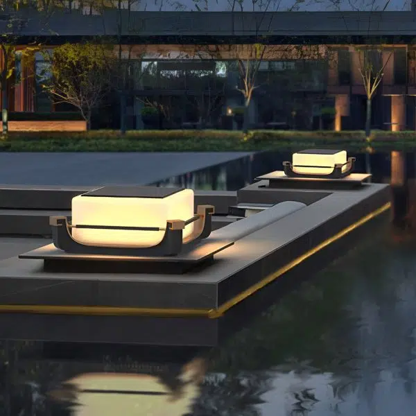 Waterproof LED Modern Solar Deck Post Lights Outdoor Fence Post Lights - Image 3