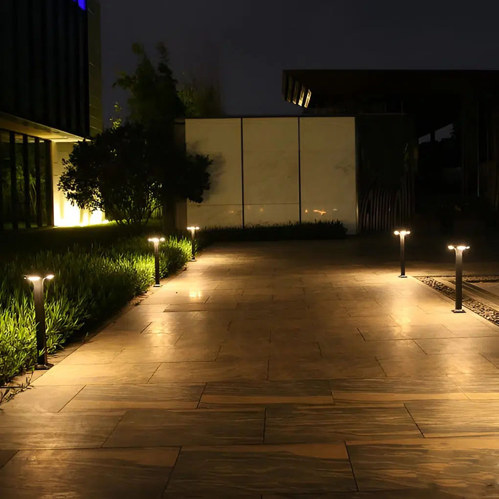 6-0524e462-5fcd-4fec-ab65-b2b436981854.jpg 4-Light Square Waterproof LED Outdoor Path Lights - Solar & Hardwired Options - Image 5