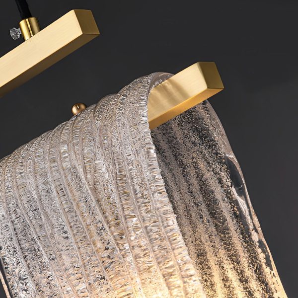 Creative Handmade Glass LED Button Switch Copper Modern Pendant Lights - Image 5