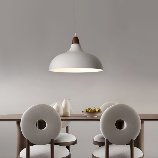 Round E27 12W White Nordic Pendant Light Hanging Lamp Chandelier - Image 3