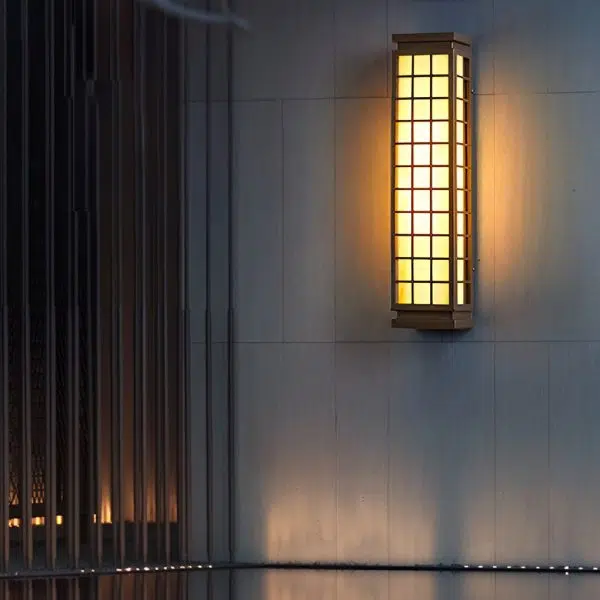 Classic Rectangular T5 Waterproof Vintage Outdoor Wall Lights Fixture - Image 3