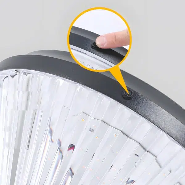 Black Solar LED Bollard Path Light for Garden - Image 6