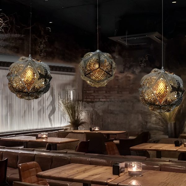 Irregular Ball 3D Stainless Steel Postmodern Chandelier Pendant Lights - Image 6