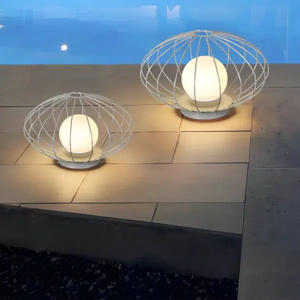 Mushroom Cage Shape LED Waterproof Modern Lawn Lamp Outdoor Lights - Image 3