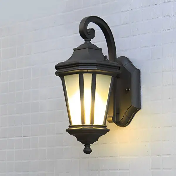 Minimalist Frosted Glass Waterproof European-Style Outdoor Wall Lamp - Image 5