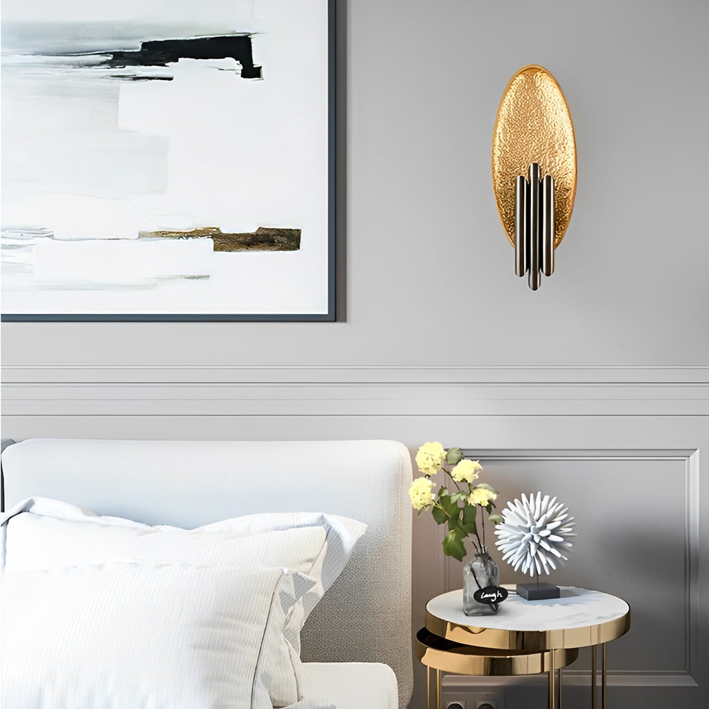 6-25afefd8-5c0c-486d-a2a1-f69eab8d9da0.jpg Oval Iron Electroplating Minimalist Creative Postmodern Wall Lights Indoor - Image 1