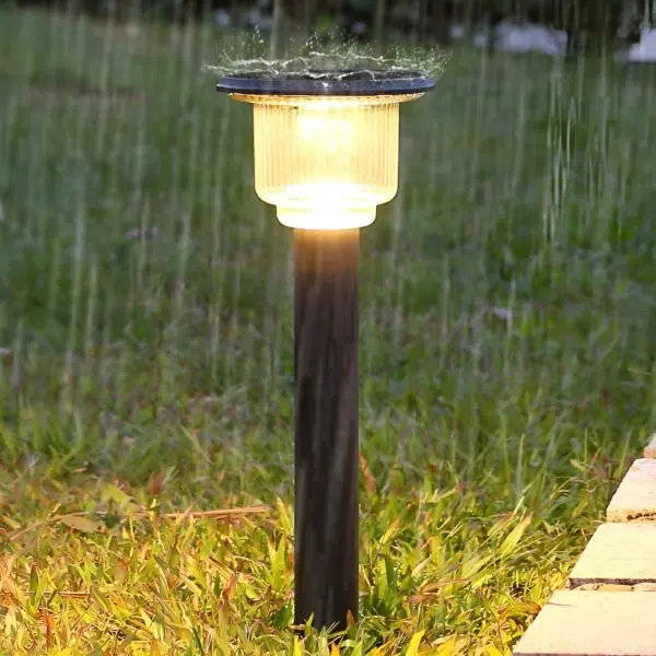 Creative Waterproof LED 3 Step Dimming Modern Solar Lawn Lights Path Light - Image 4