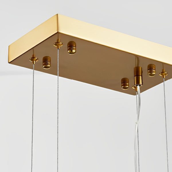 Minimalist Long Strip Glass LED Luxury Modern Dining Room Chandeliers - Image 5