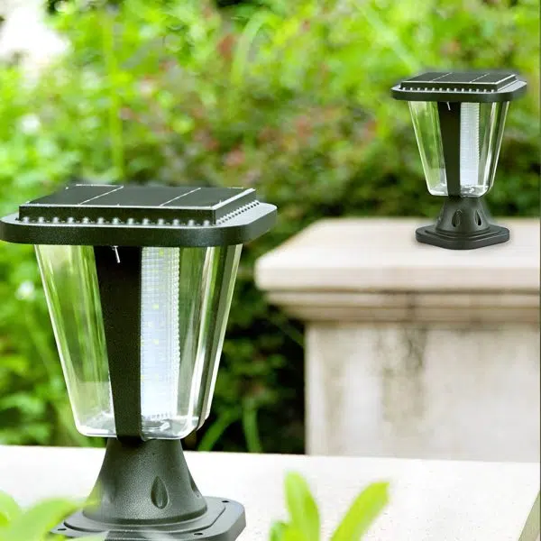 LED Waterproof Motion Sensor Light-control Modern Solar Post Caps Lights - Image 5
