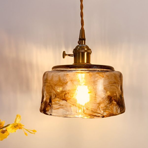 Creative Electroplated Metal Glass LED Nordic Island Lights Hanging Lamp - Image 5