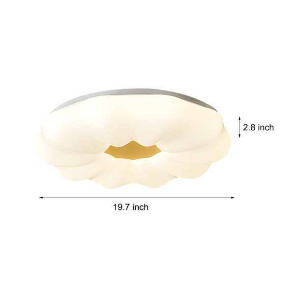 Creative Clouds Flowers Iron Acrylic 3 Step Dimming Modern Ceiling Lamp - Image 5