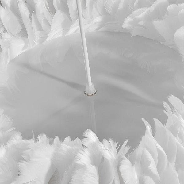 Minimalist Feathers White Creative Modern Pendant Lighting Chandelier - Image 6