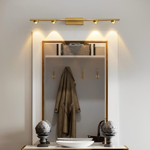 3/4 Lights Copper LED Wall Washer Projection Nordic Wall Lamp Wall Sconces - Image 3