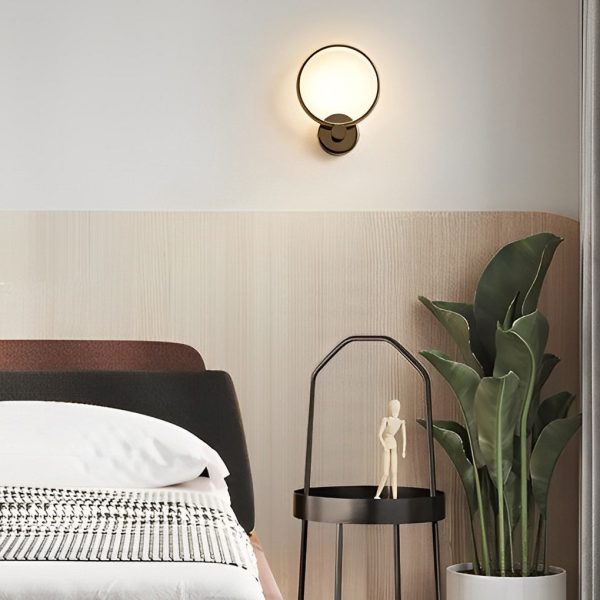 Circular Minimalist Aluminum LED Nordic Decorative Wall Sconces Wall Lamp - Image 3