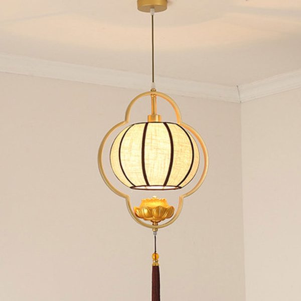 Chinese Retro Light Luxury Wrought Iron 1-Light Pendant Light - Image 19