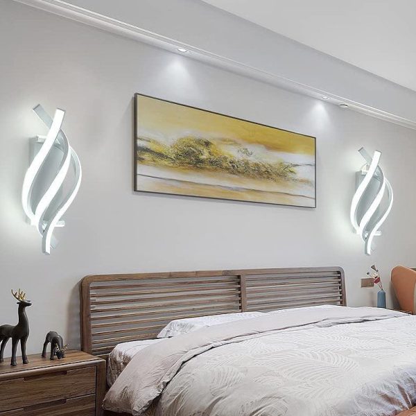 Spiral Minimalist Three Step Dimming LED Modern Wall Lamp Sconces Lighting - Image 5