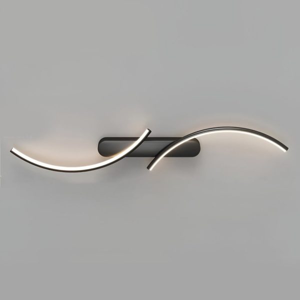 Creative S-shaped LED Three-color Light Modern Wall Sconce Lighting - Image 5