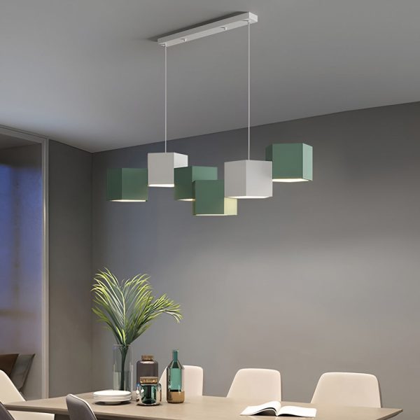 Creative Geometric LED Industrial Style Chandeliers Pendant Light Hanging Lamp - Image 4