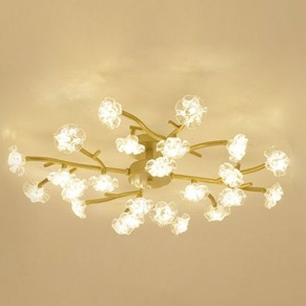 Nordic Creative Plum Blossom Tree Branch LED Semi-Flush Mount Ceiling Light - Image 21