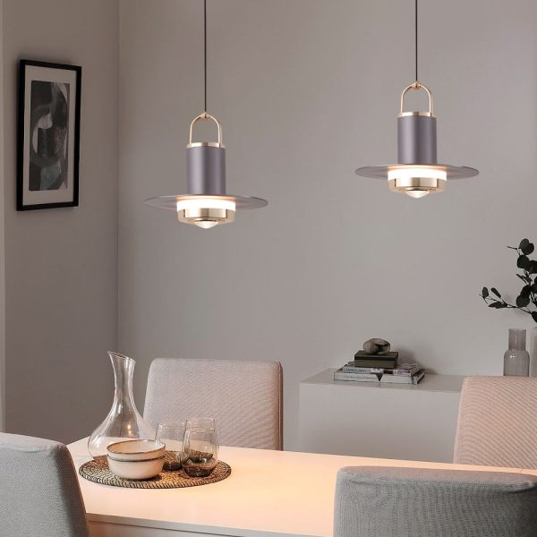 Small Simple Creative Metal Glass LED Nordic Hanging Lights Pendant Lamp - Image 5