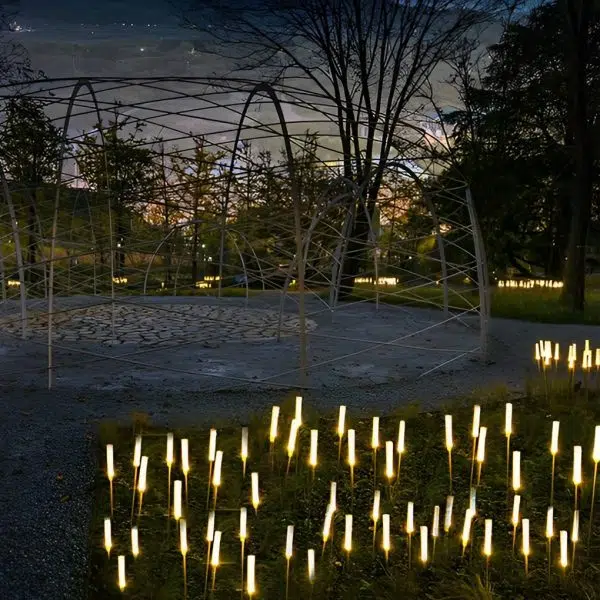 10pcs Reeds Acrylic Frosted Stick Waterproof Outdoor Lights Lawn Lamp - Image 4