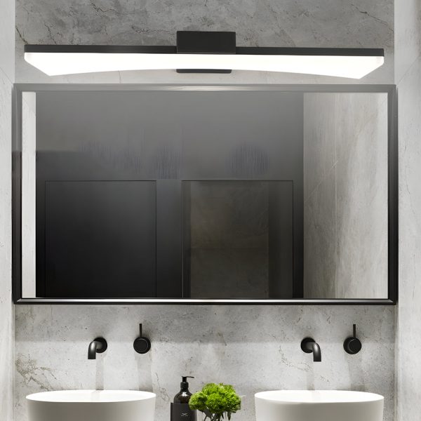 Ultra-Sleek Curved Linear LED Vanity Light for Modern Bathrooms - Image 4