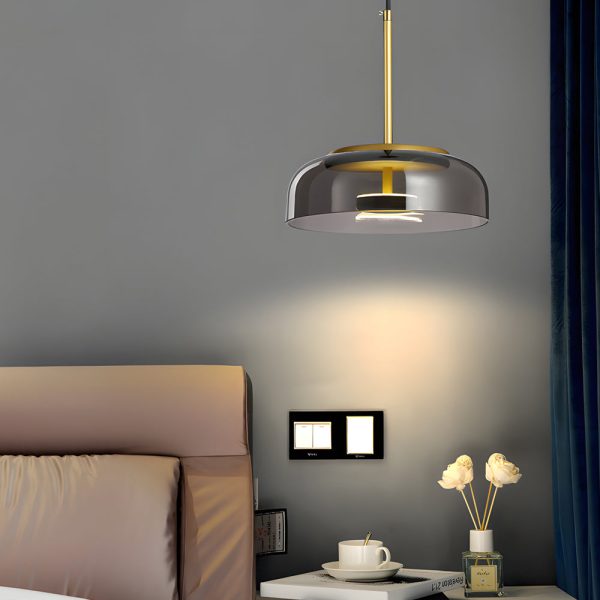 Classic Glass Pendant Lamp 1-Light Nordic LED Hanging Lamp - Image 3