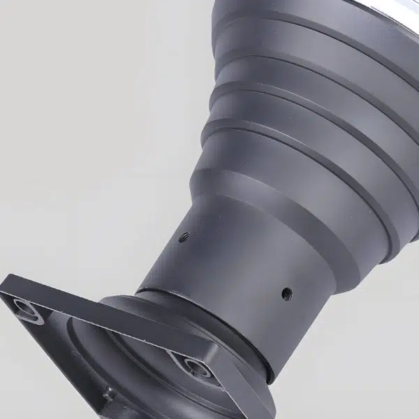 18.9-Inch H 1-Light Black Round Pier Mount Post Light - Image 4