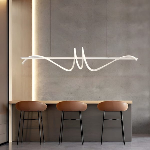 Creative Strip LED Stepless Dimming Nordic Kitchen Pendant Lighting - Image 7