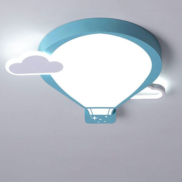 Cartoon Hot Air Balloon Kid LED Flush Mount Ceiling Light - Image 3