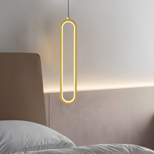 Oval Aluminum LED 3 Step Dimming Modern Pendant Lights with Spotlights - Image 2