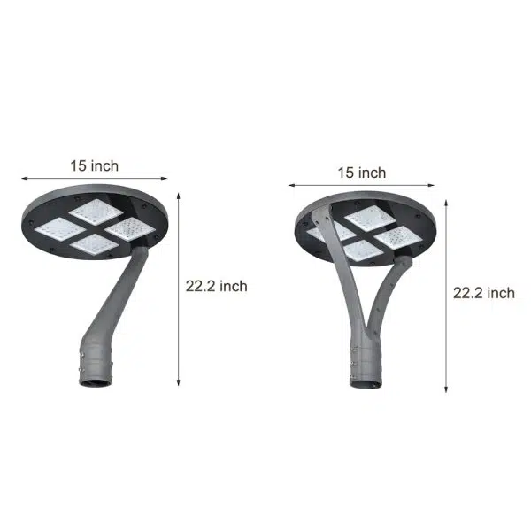 Round Waterproof LED Single/Two Arm Post Top Light - Image 4