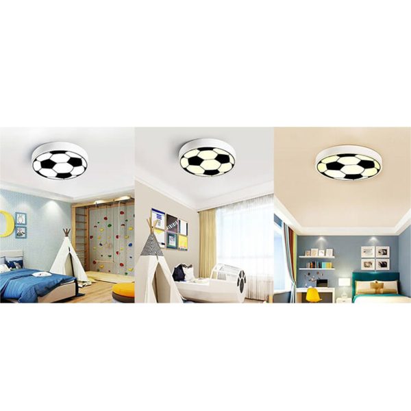 Cartoon Creative Round Football LED Kids Flush Mount Ceiling Light - Image 12
