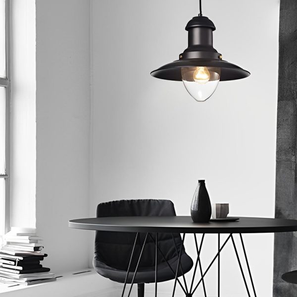 Round Retro Metal Hat Industrial Style Small Chandelier Pendant Lights - Image 4